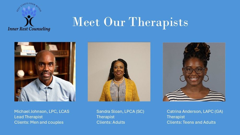 Visit irestcounseling.com to choose the therapist you would like to speak to. We look forward to supporting you.
