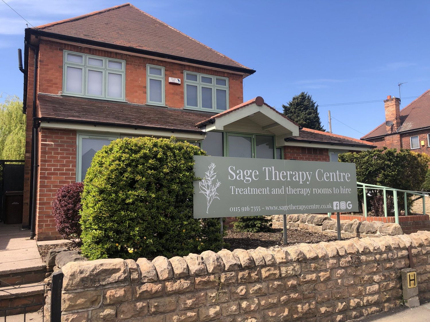 Gallery Photo of Front of the Sage Therapy Centre 
