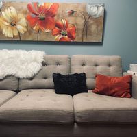 Gallery Photo of I deliberately focused the colors, textures, and furniture selections to bring a sense of calm, coziness, and safety.