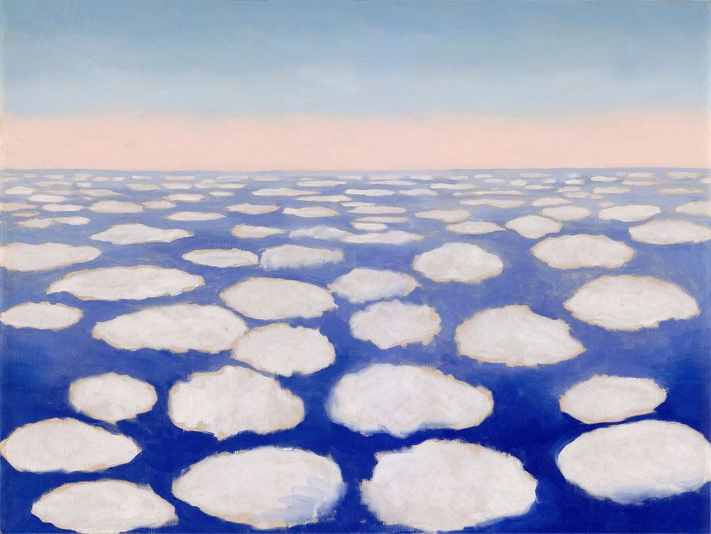 Above the Clouds I, 1962-1963. "To create one's own world takes courage." -Georgia O'Keeffe
