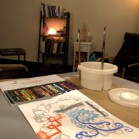 Gallery Photo of A safe place to process emotions while integrating with art-making.