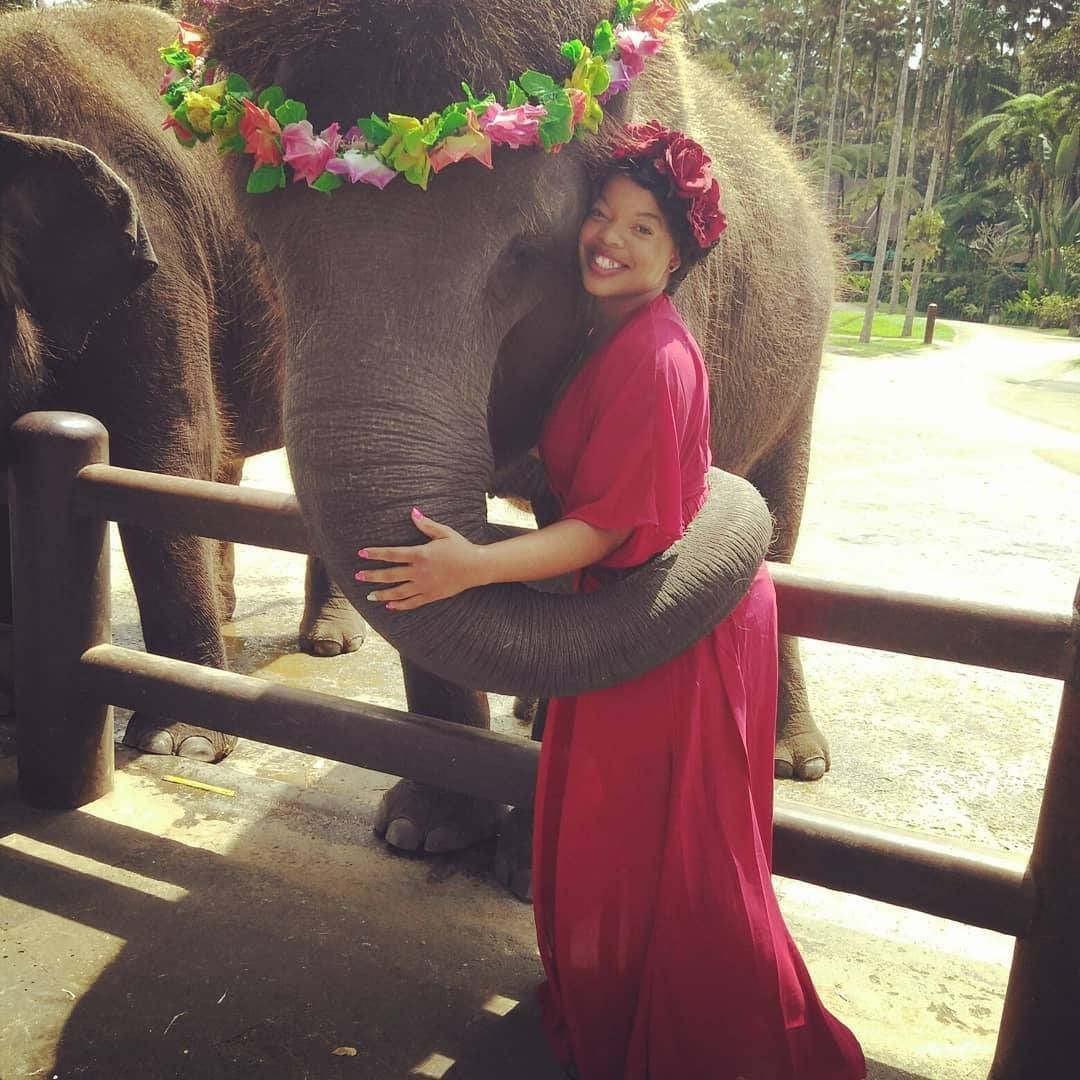 Gallery Photo of Gigga (Elephant) knows I love hugs and animals!