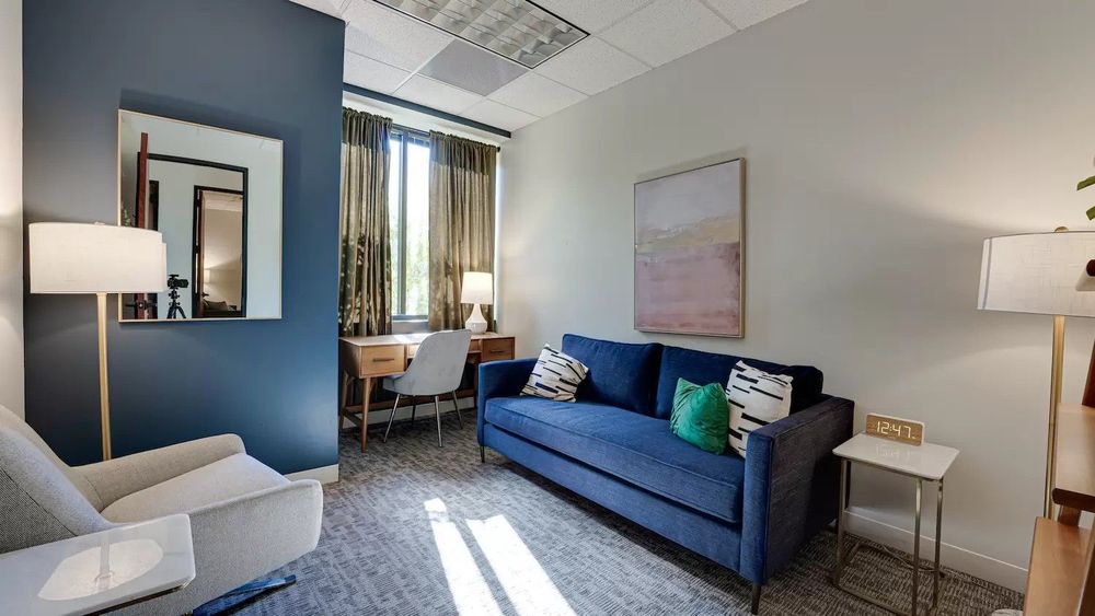 Although I may be providing virtual services, you can find me in one of these relaxing offices.