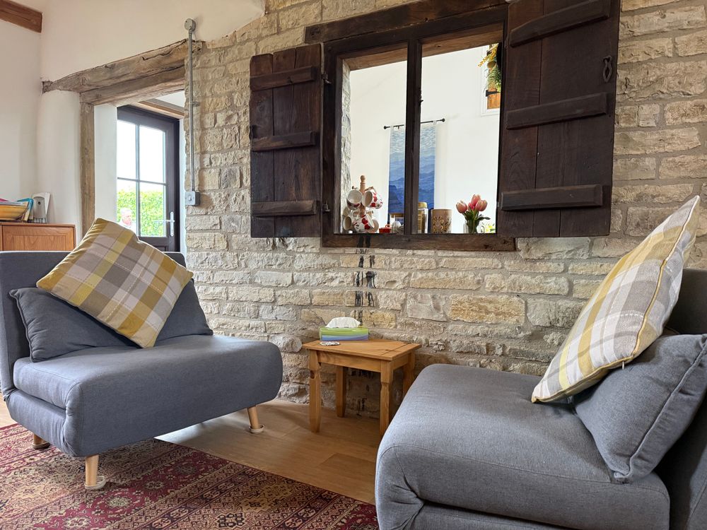 A calm, private and welcoming space where in-person counselling sessions take place.