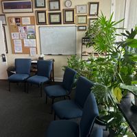 Gallery Photo of Front Group Room with Plants and Licenses