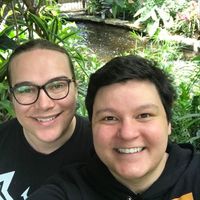 Gallery Photo of My partner and I at the Butterfly Conservatory in Cambridge, Ontario!