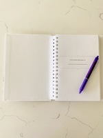 Gallery Photo of Hard bound on the outside for a sturdy feel and wire-o on the inside for writing convenience. No need to bend and hold pages open as you write.