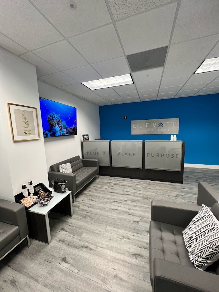 Waiting Room at Elevate Psychiatry Doral