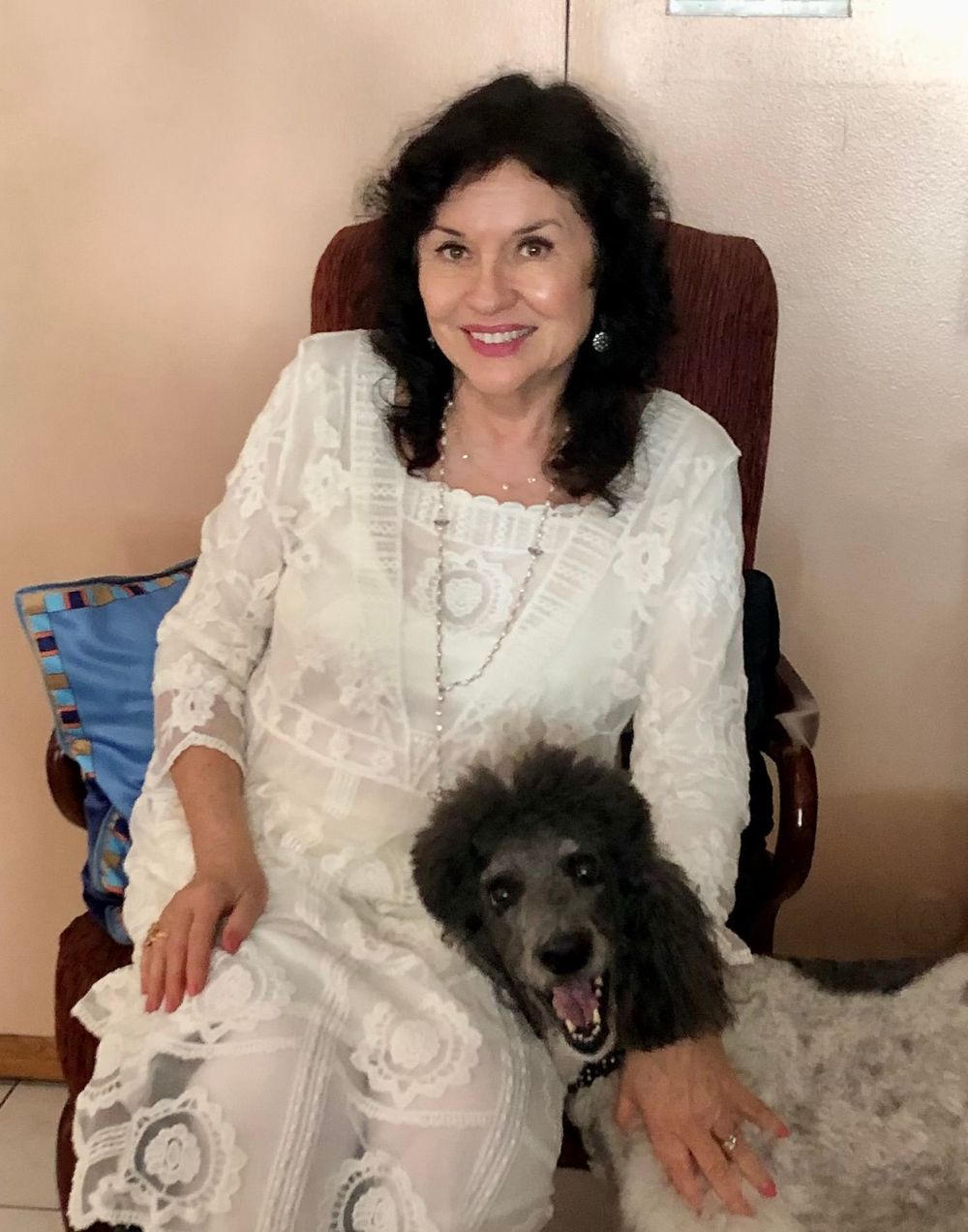 Me and Luna the therapy dog.