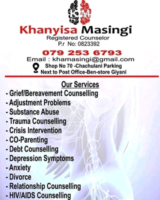 Photo of Khanyisa Masingi Mental health practitioner , Registered Counsellor in Louis Trichardt, Limpopo