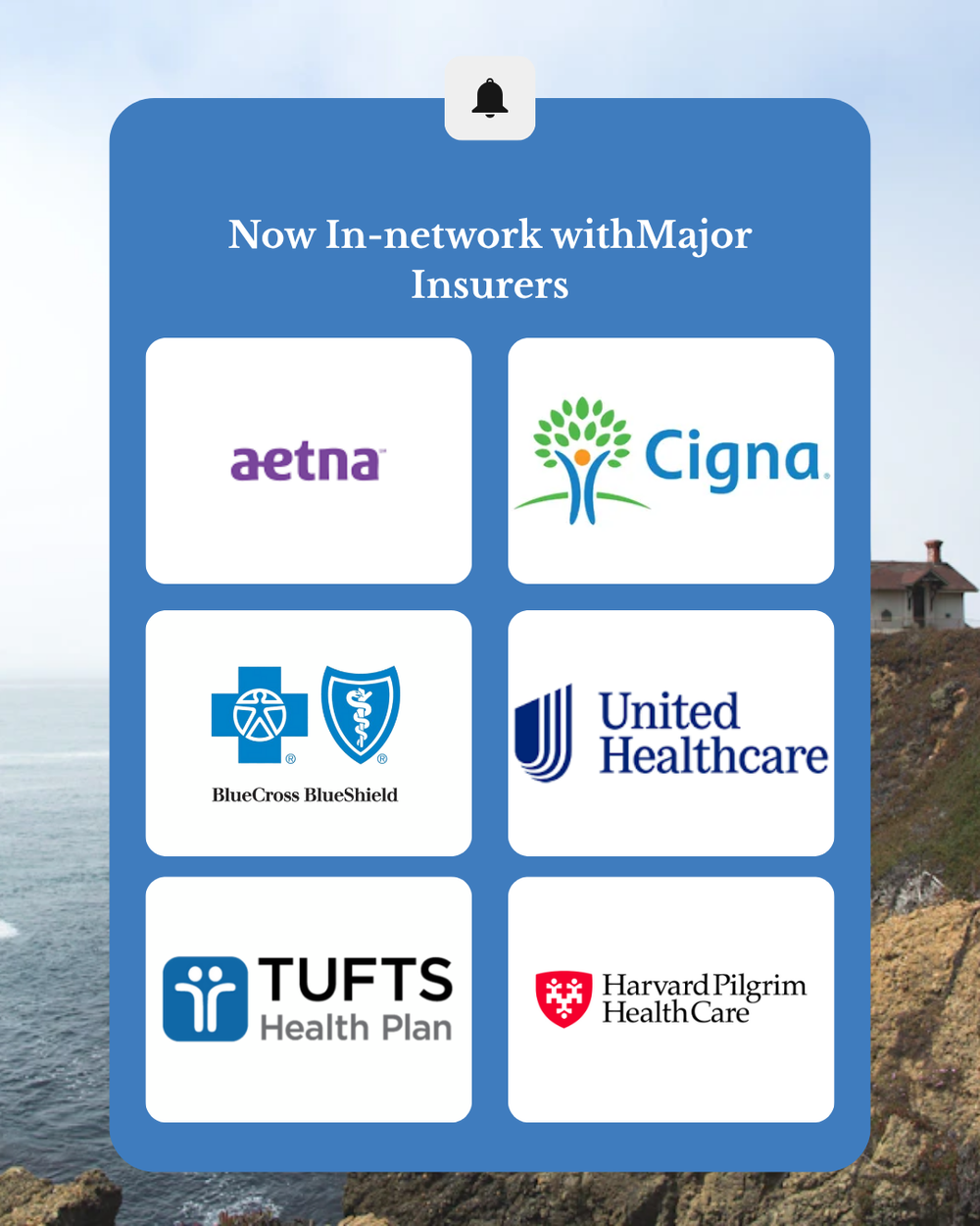 Now In-Network with Major Insurance Providers
