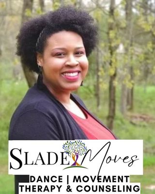 Photo of Ashley D. Slade, MA, R-DMT, LPC, NCC, Licensed Professional Counselor