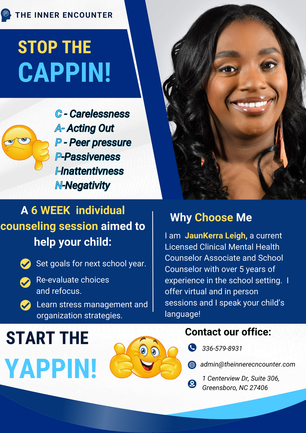 Looking for someone to help your child refocus and become more goal oriented this summer? Contact our office to learn more ! 