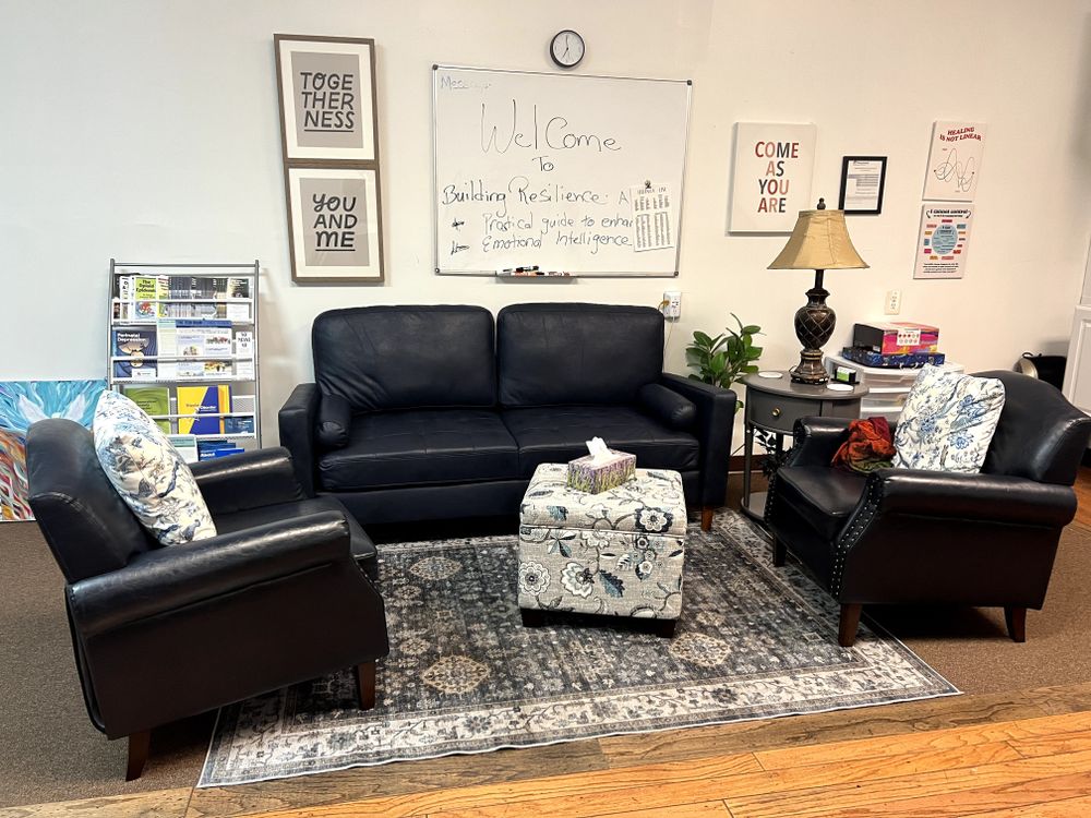 A welcoming therapy space for healing, growth, and support for anxiety, stress, and life challenges.