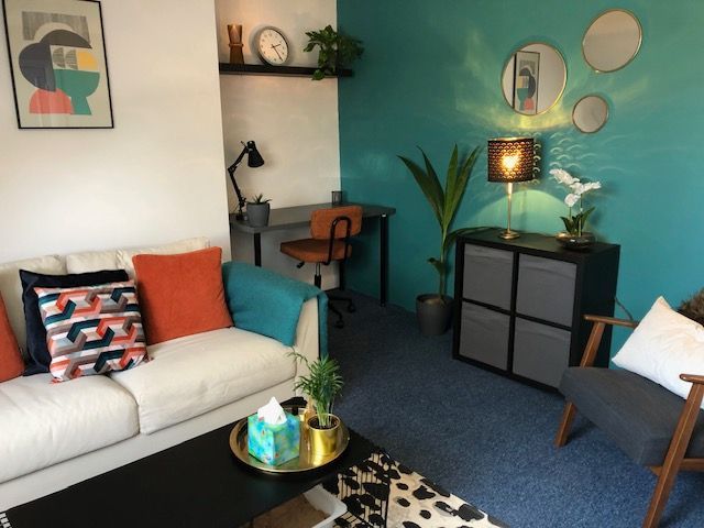 Therapy room in Exeter.