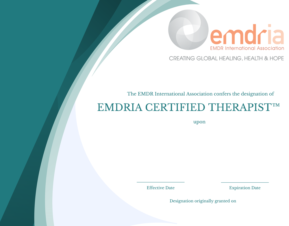 Emdria Certified Therapist