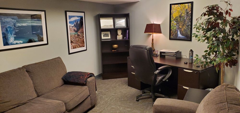 My office when doing in person sessions. Telehealth is also an option.