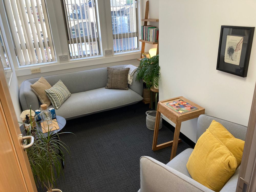 The therapy room near London Bridge for in-person sessions
