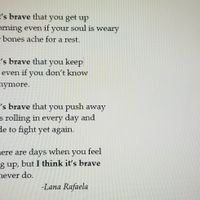 Gallery Photo of I think it's brave-Lana Rafaela
