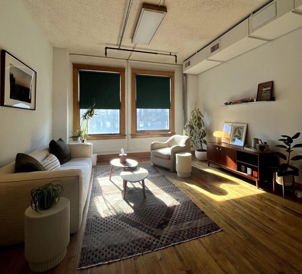I take great pride in creating a warm and comforting space for clients to feel supported in. 