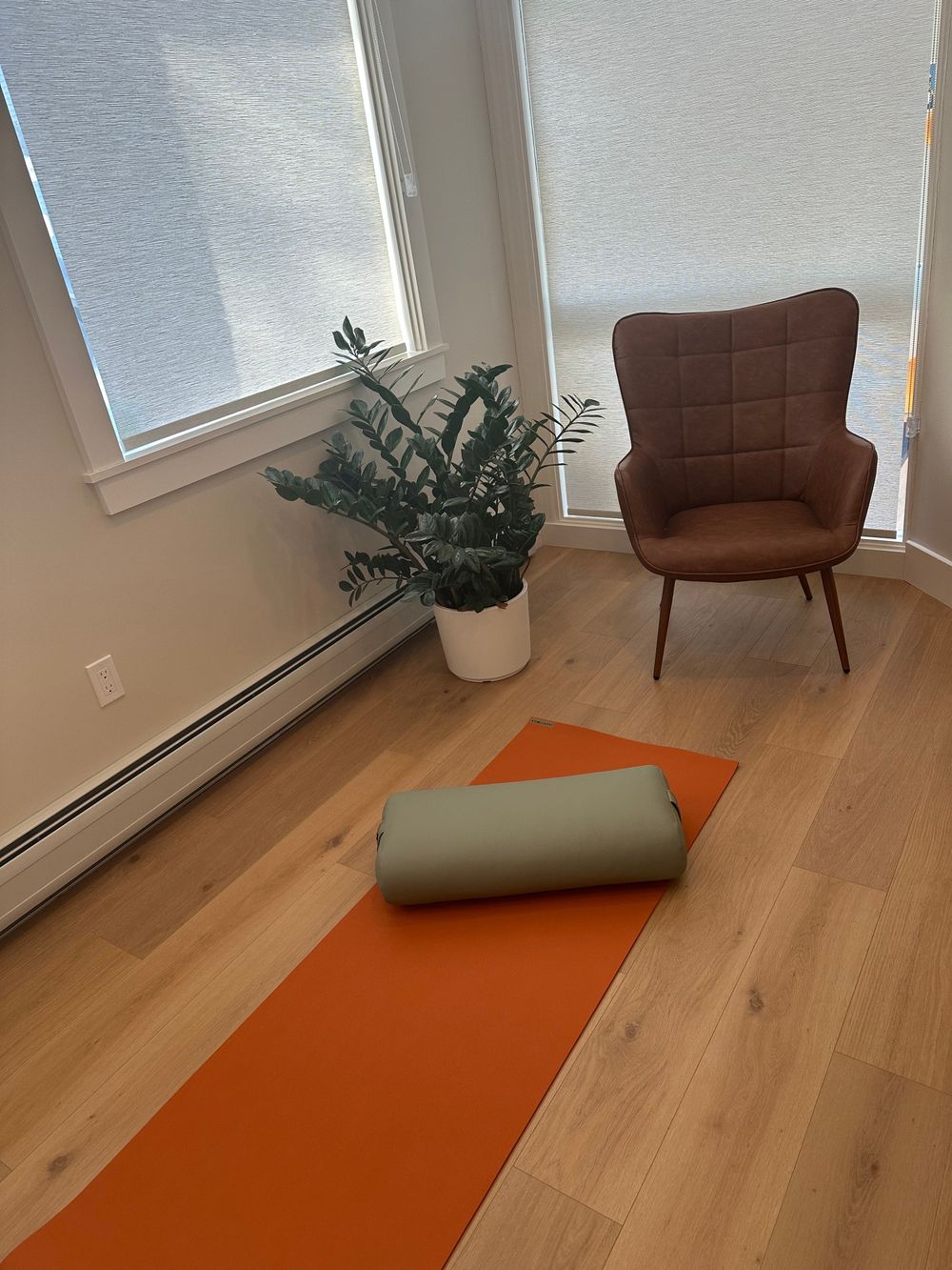 Sessions can take place on the mat or a comfortable chair. Depending on what your needs are for that day. 