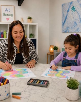 Photo of Amber Bartlett - Art Therapy for Children & Teengers, Psychotherapist, MA, HCPC-Art Therap.