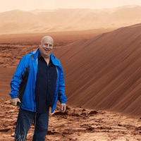 Gallery Photo of Here I am on Mars, courtesy of some fancy photo software from JPL. 