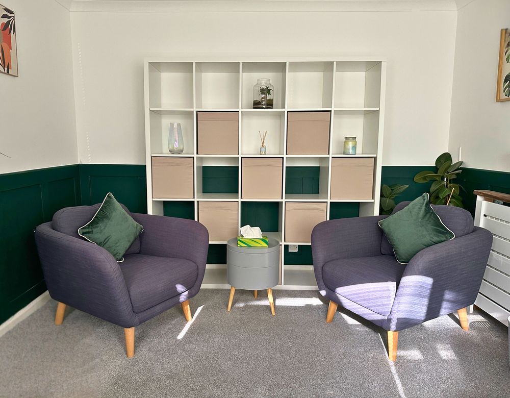 A calm, private space for therapy in Plymstock.