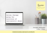 Gallery Photo of Online group therapy for survivors of narcissistic abuse.