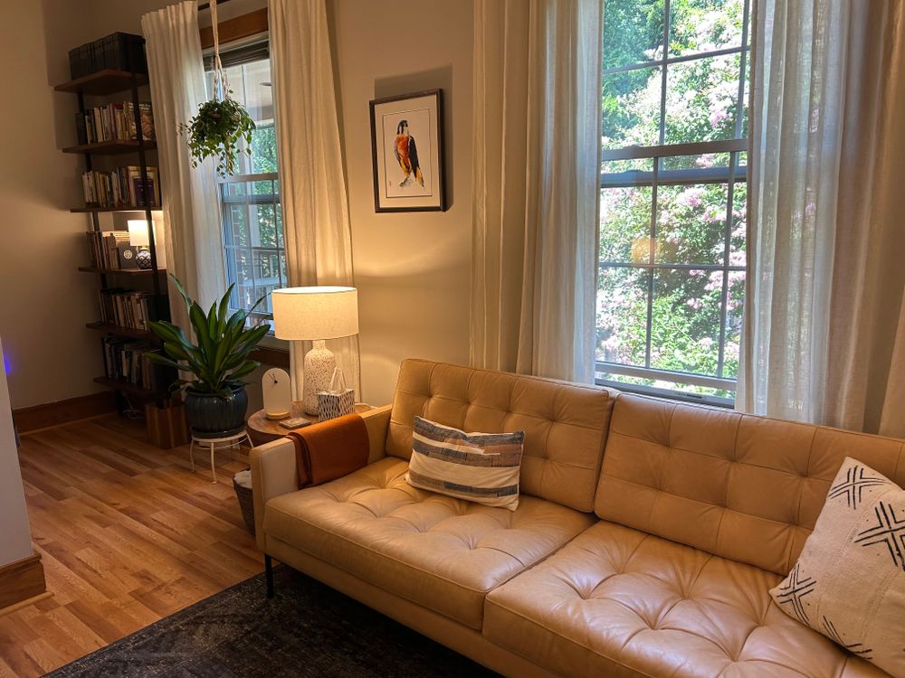 I have a private and comfortable office in North Chapel Hill in the Franklin Square office park. 