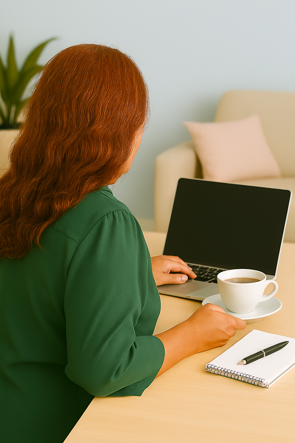 Getting ready to meet with a client online, holding a safe and confidential space where you can pause, reflect, and begin to heal. More pics soon!