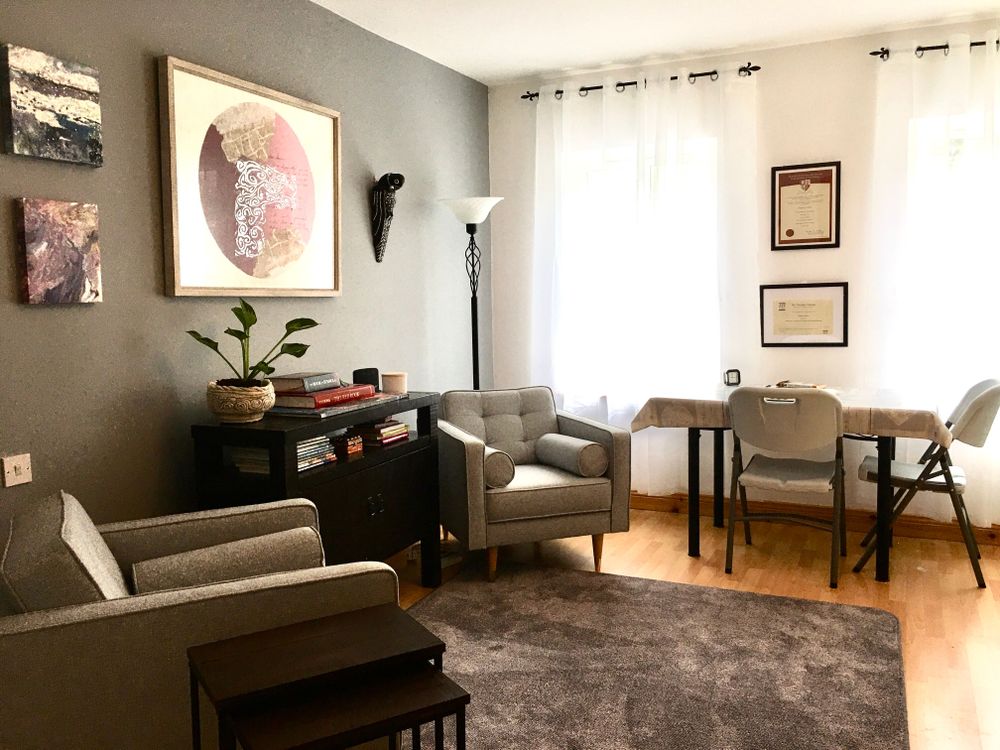 A calm space to engage in therapy