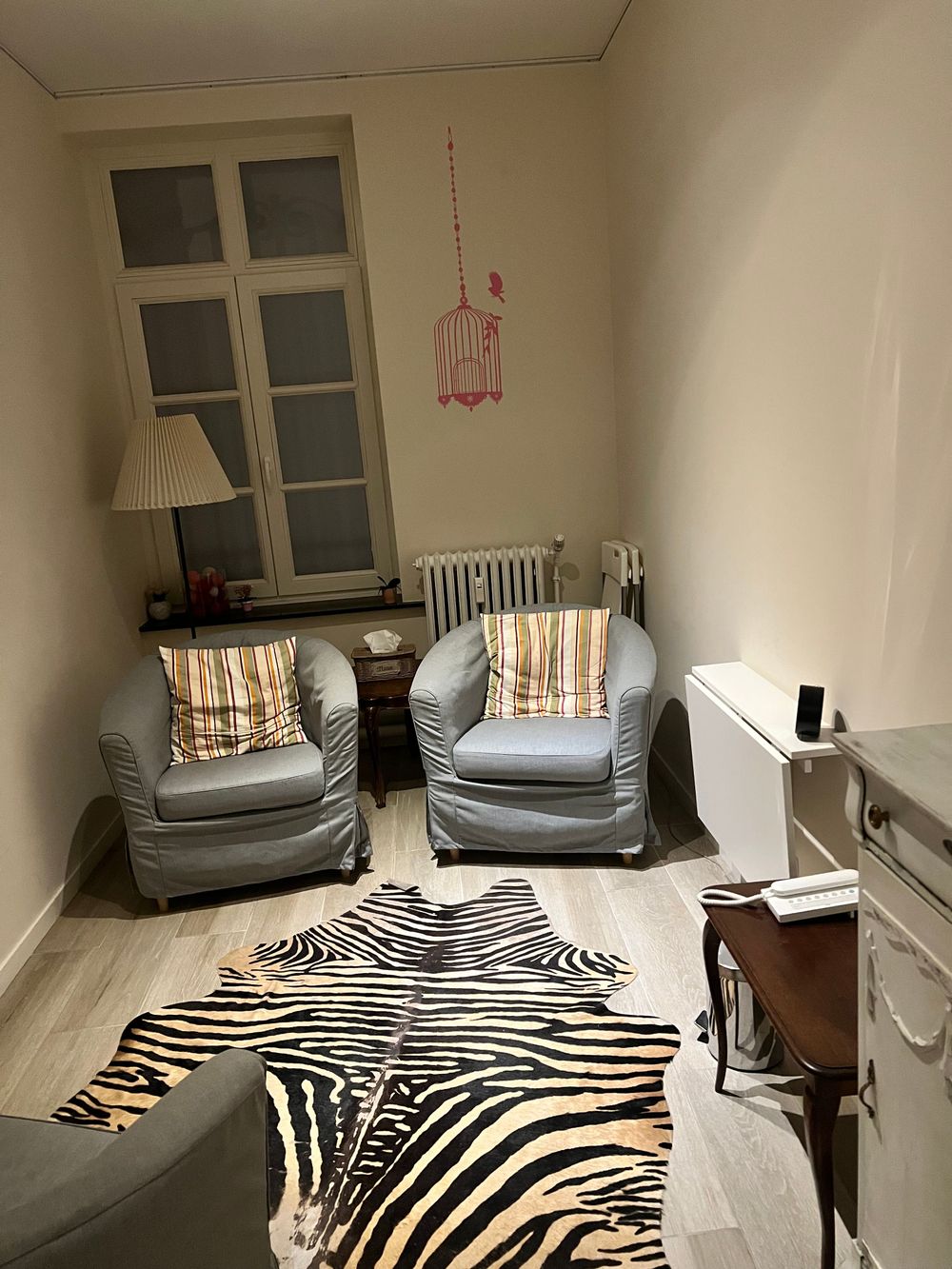 A warm safe space at the Mediwoluwe multidisciplinary group practice at Montgomery, Brussels.