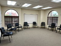 Gallery Photo of One of our group rooms that we use for our Intensive Outpatient Programs. It has excellent natural light and a lot of space.