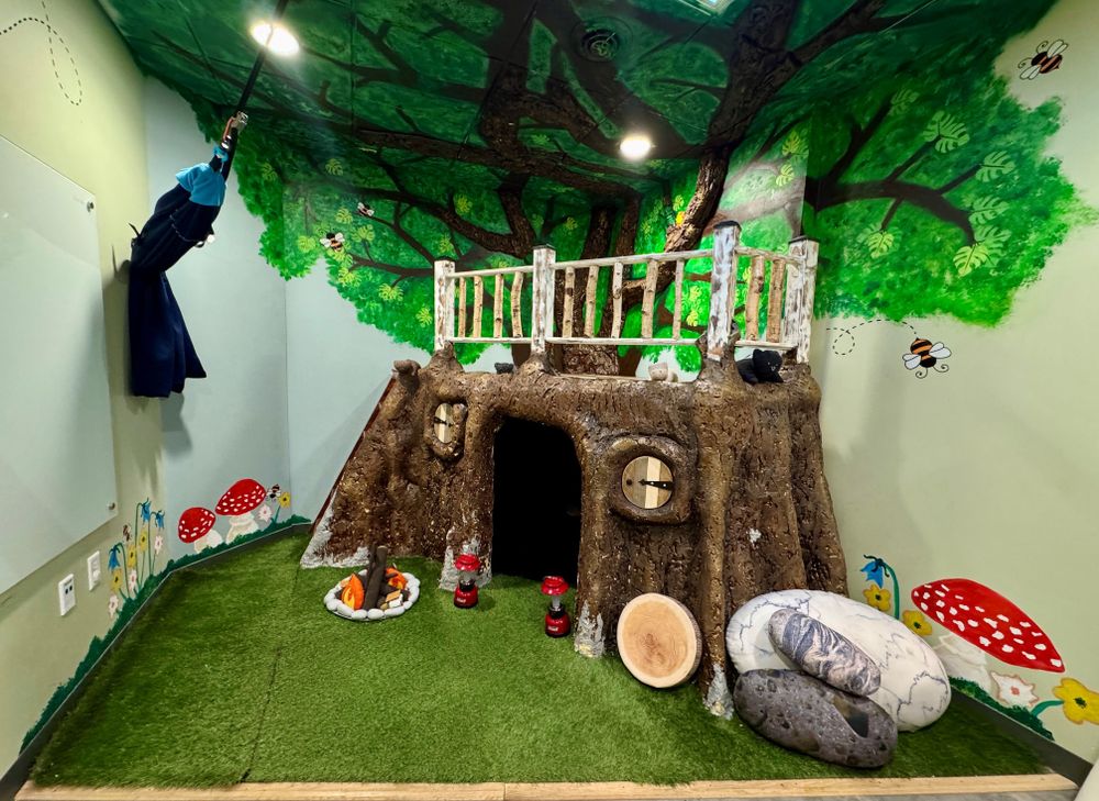 The play therapy room is a place for children to safely explore their feelings.