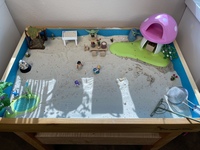 Gallery Photo of Sand tray fairy land designed by my granddaughter as an example of sand tray play.