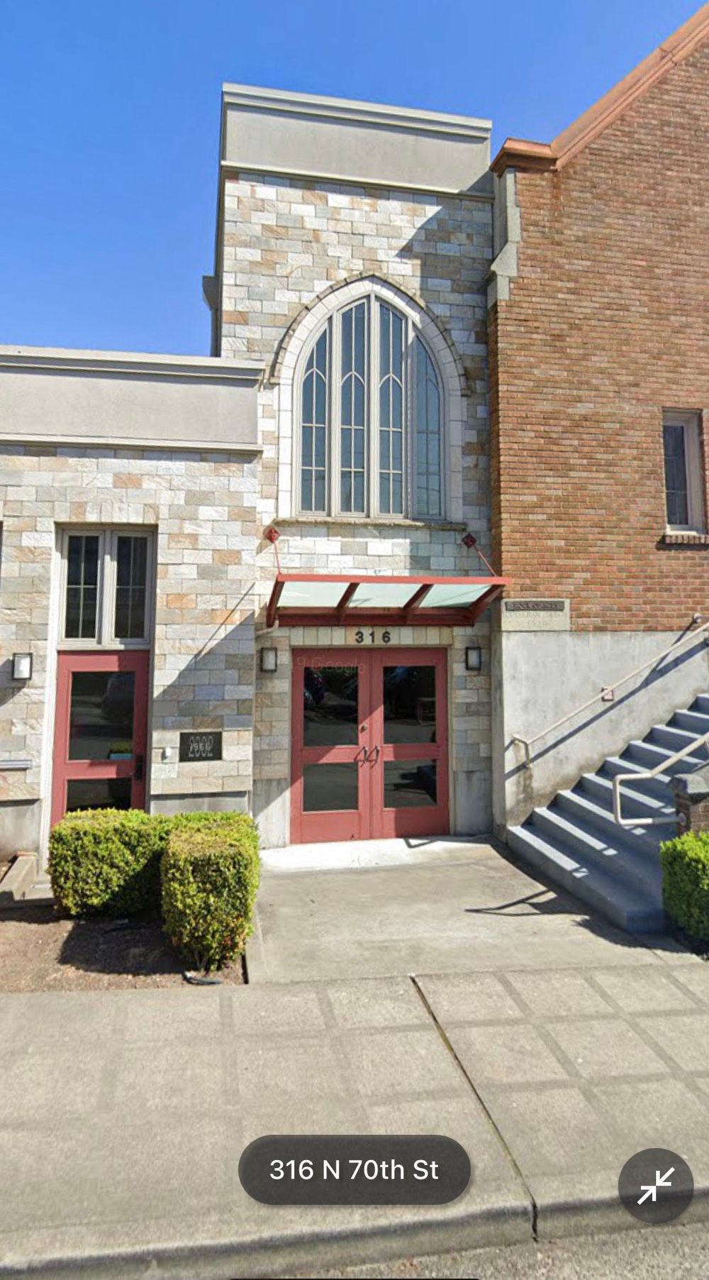 My office is located in the annex of a local church building, serving a variety of community functions in the neighborhood. Free parking on-site!