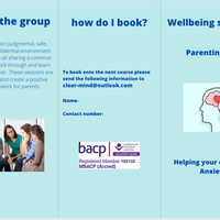 Gallery Photo of Information leaflet parenting programme Anxiety- currently running groups online