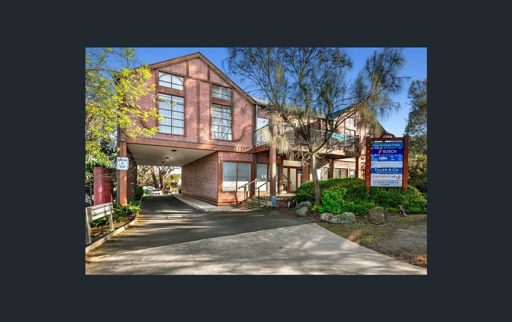 View of clinic room from Main Road, Eltham.