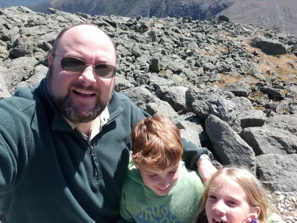 The kiddos and I on Mt. Washington