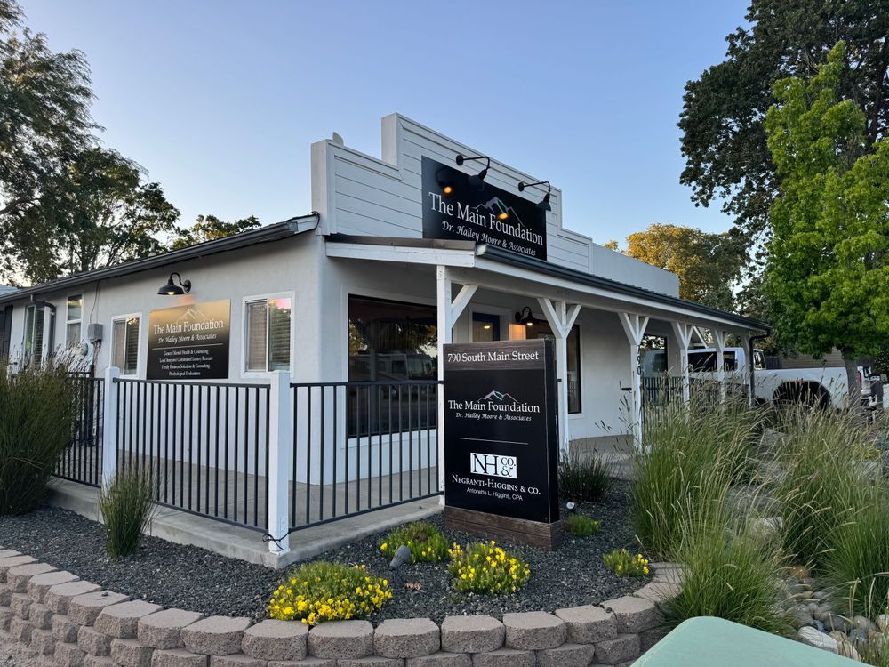 The Main Foundation- Dr. Halley Moore & Associates 
790 South Main Street, Templeton, CA 93465 