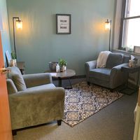 Gallery Photo of My office offers a relaxed environment with natural light and a beautiful view of Lake Superior and the Lift Bridge. 