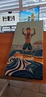 Gallery Photo of Covid Art Times, San Diego Surfing Dad.