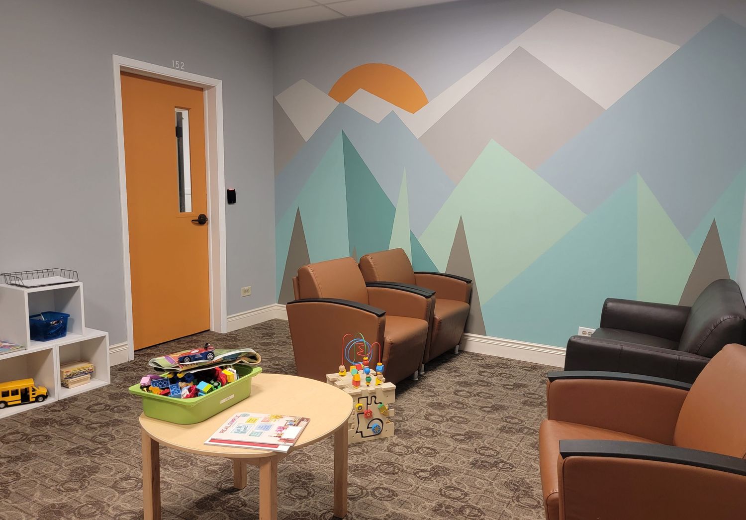Gallery Photo of Mount Saint Vincent's Pediatric Behavioral Health waiting room is a comfortable place for caregivers while children receive outpatient therapy.
