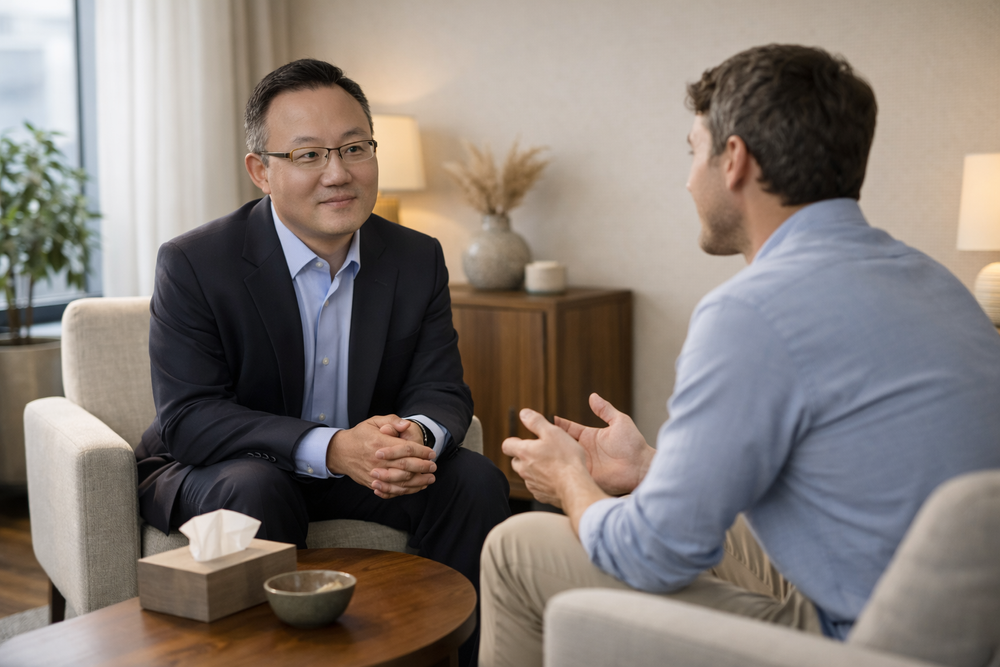 Professional psychotherapy and mental health counseling in a comfortable, supportive office environment