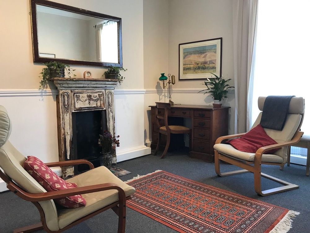 The Red Room at The Practice Rooms in Clifton.  In person therapy is also offered at The Practice Rooms in Cotham and Westbury-on-Trym.