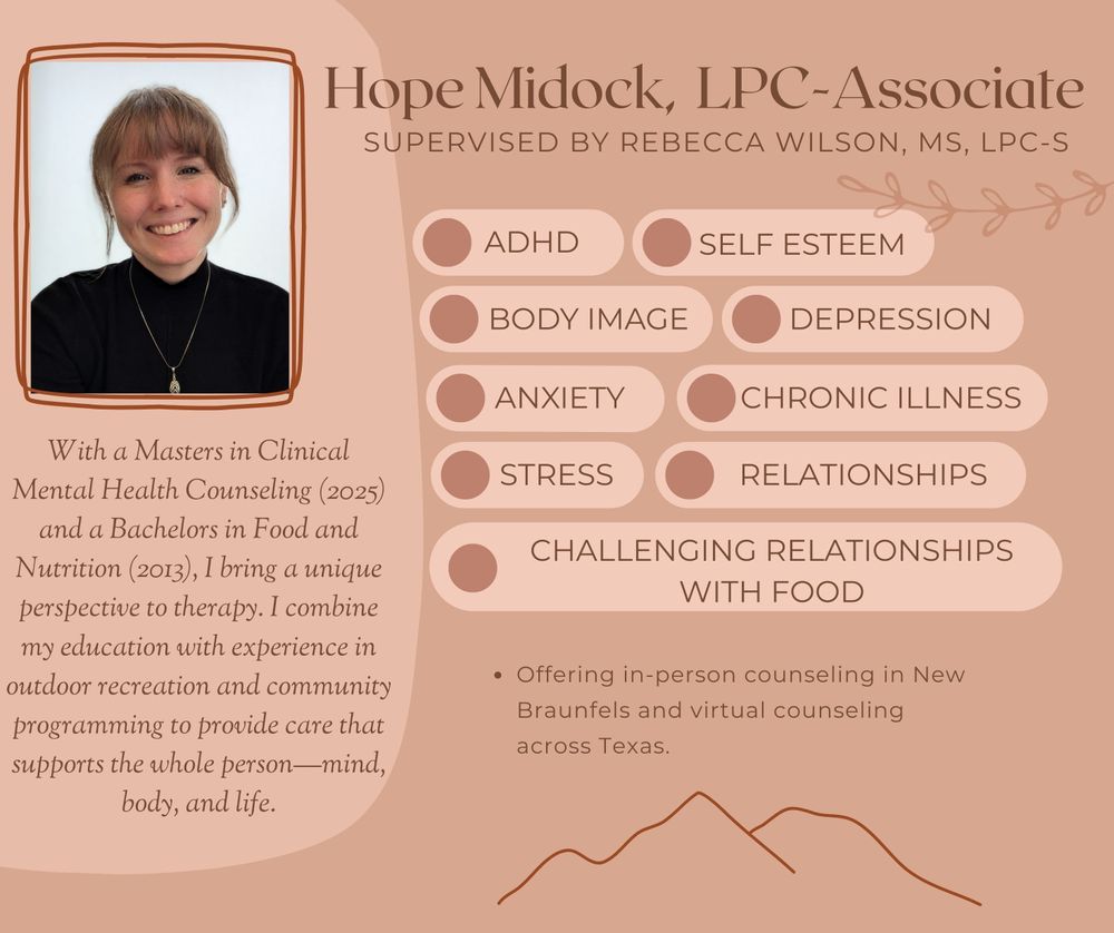 Hope Midock, Licensed Professional Counselor Associate , New Braunfels ...
