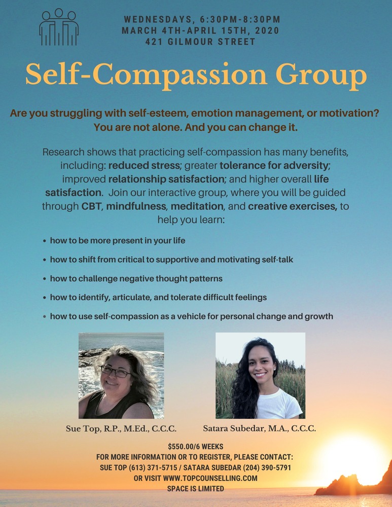 6-Week Self-Compassion Group: Returning  Spring, 2020