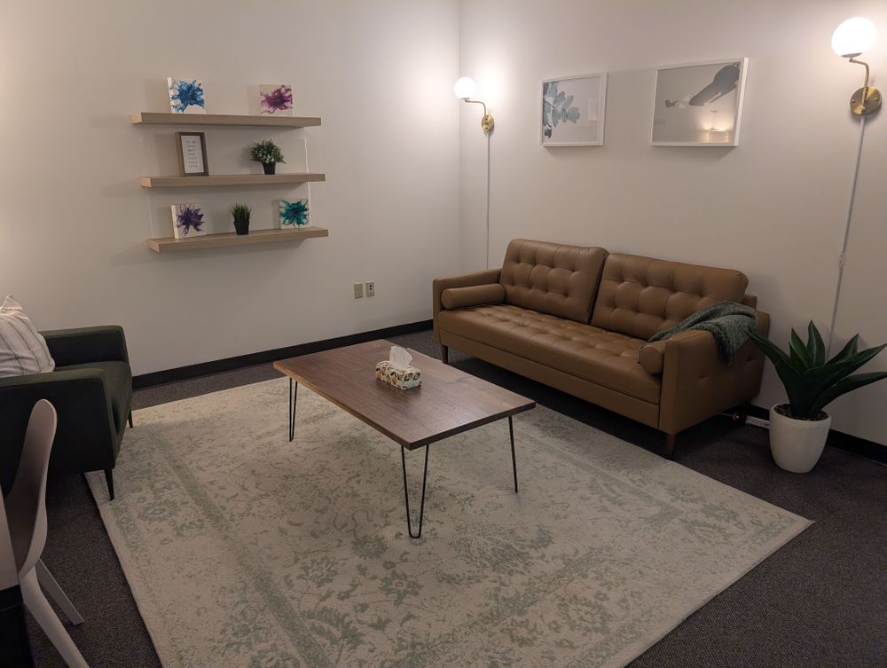 Bayly & Liverpool office. It's a calm and soothing space to support you in feeling safe and comfortable. 