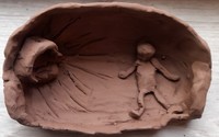 Gallery Photo of working with clay